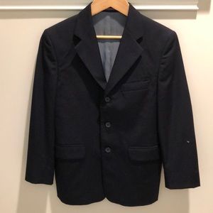 Navy blue three button blazer